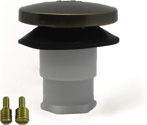Universal Toe Touch (Tip Toe, Foot Actuated) Bath Tub/Bathtub Drain Stopper Includes 3/8" and 5/16" Fittings